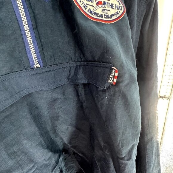 Vintage Dr Seuss Jacket Adult XL Cat In The Hat Athletic Seuss Wind Breaker - Picture 4 of 14